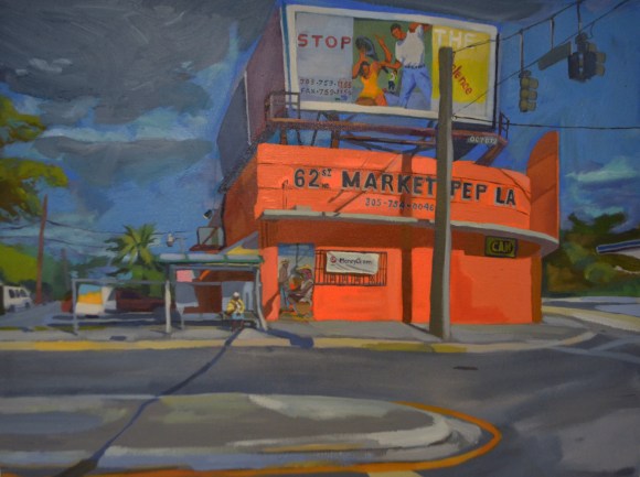 1 NW 62nd St, Miami, FL 33150 Acrylic on Canvas 30 x 40 2014