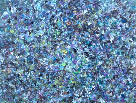 purple, blue, and green toned image 