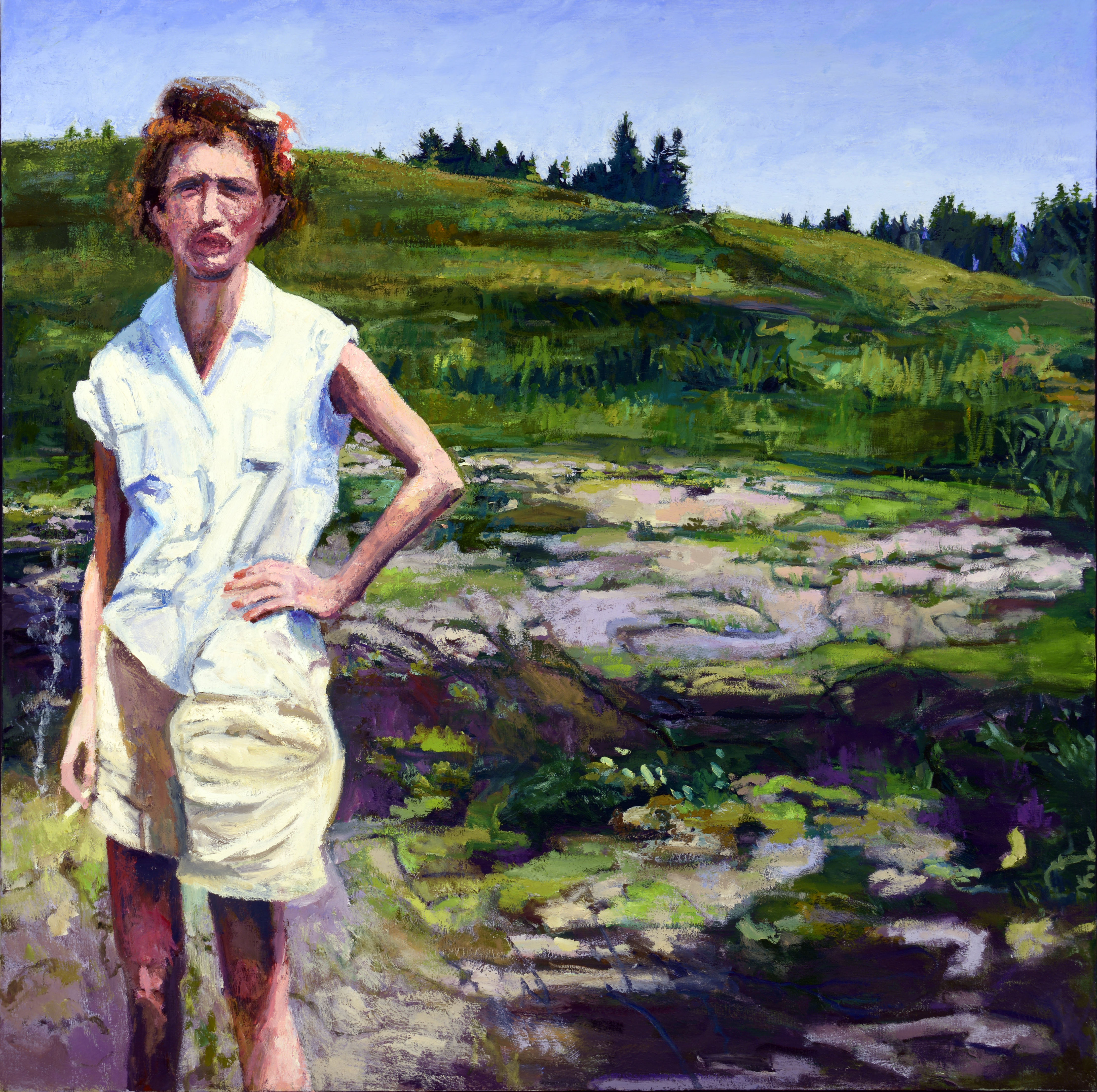 "MOM" 44" x 44" Oil on Linen, 2000-2016